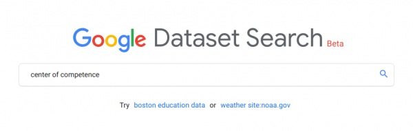 Google Dataset Search Beta version